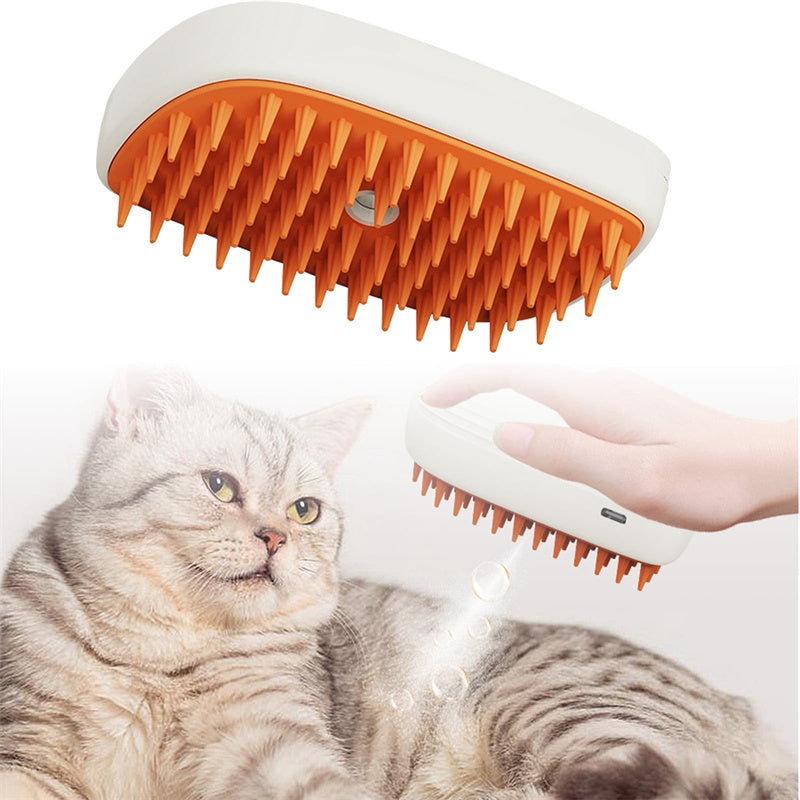 Rechargeable Steam Pet Grooming Massage Comb