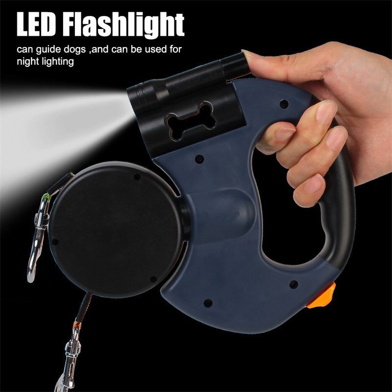 Dual Small Dogs Retractable Leash