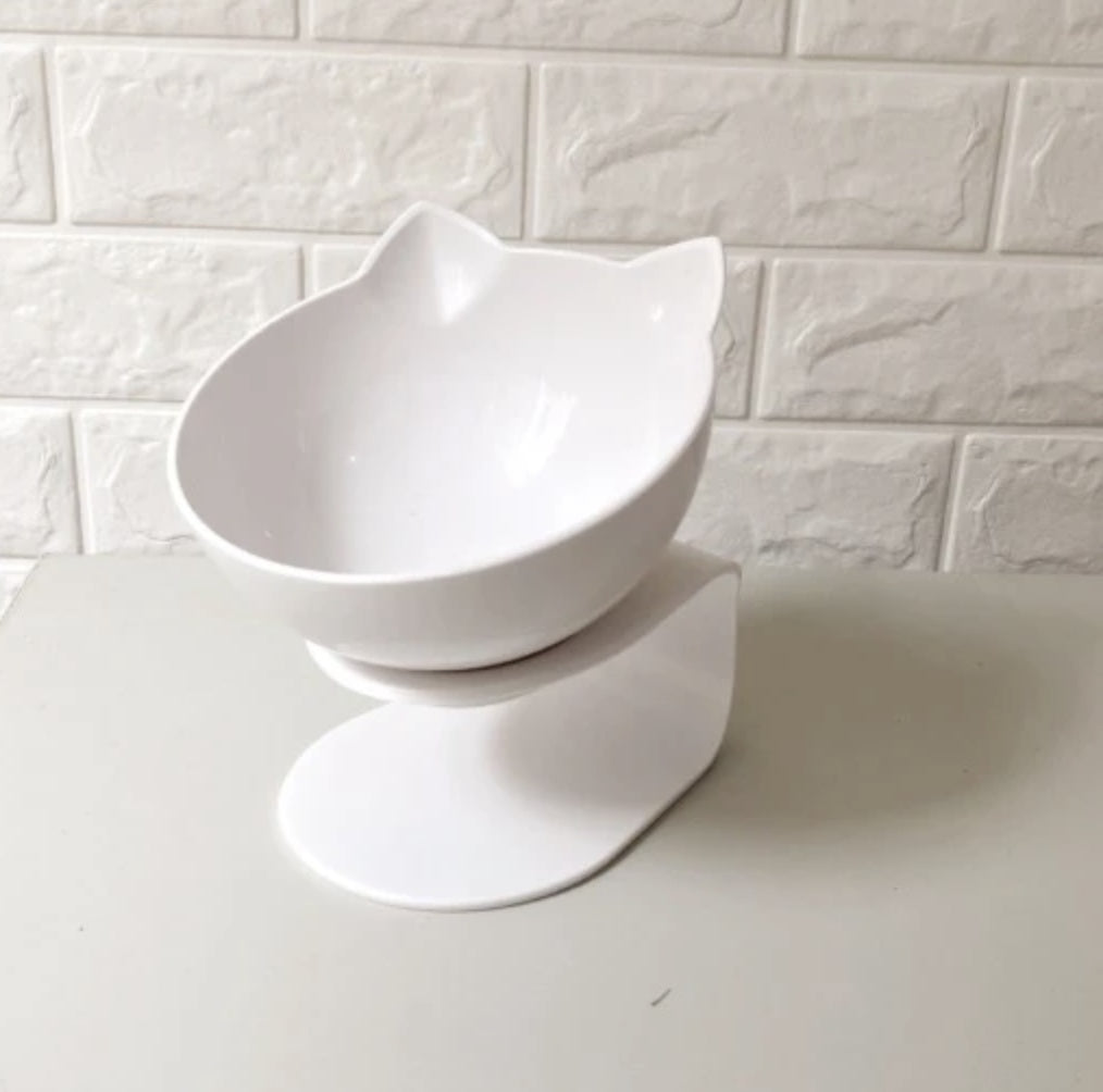 Cat Double Food Bowl Protects Cervical Vertebra