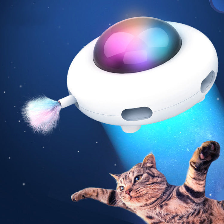 Pet Toy Gravity UFO Flying Saucer