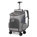 Portable Folding Trolley Wheel Traveling Pet Backpack