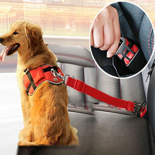 Adjustable Pet Car Seat Belt Harness Lead Clip