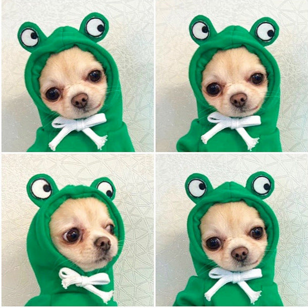Cute Fruit Dog Clothes For Small Dogs Hoodies Winter Warm Fleece Clothing