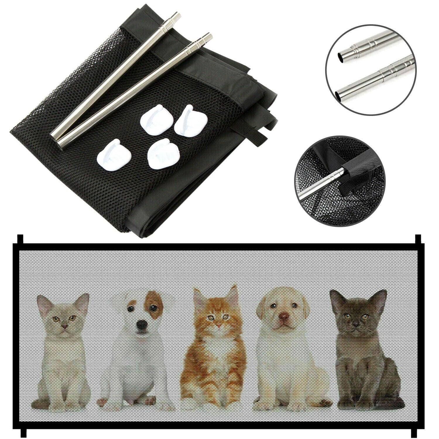 Pets Safety Mesh Portable Fence