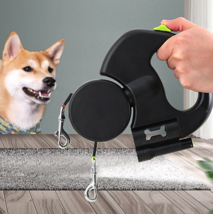 Dual Small Dogs Retractable Leash