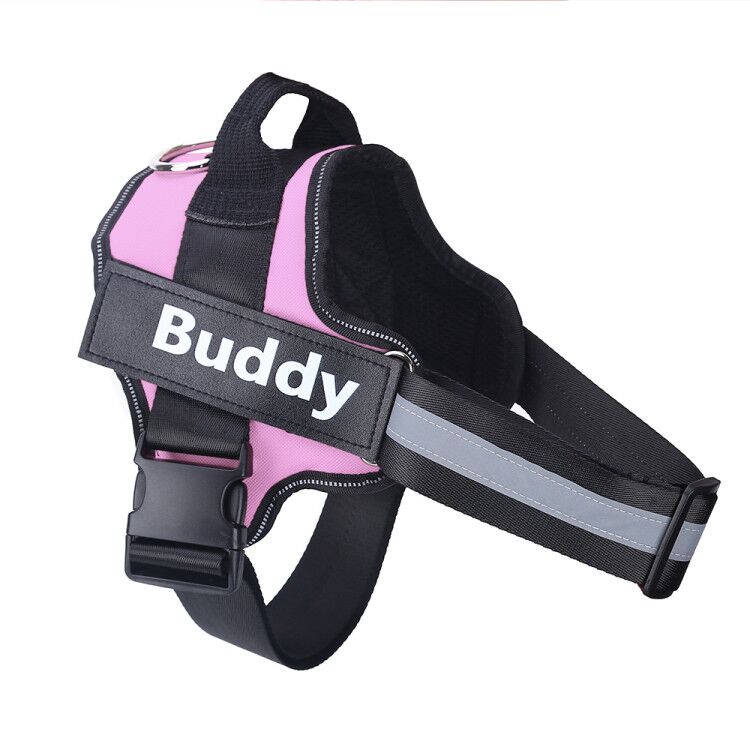 NO PULL Reflective Breathable Adjustable Personalized Dog Harness