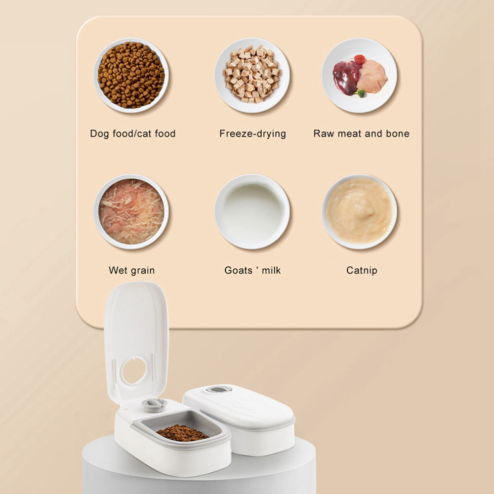 Smart Automatic Pet Feeder with Timer - Stainless Steel Bowl for Dogs & Cats
