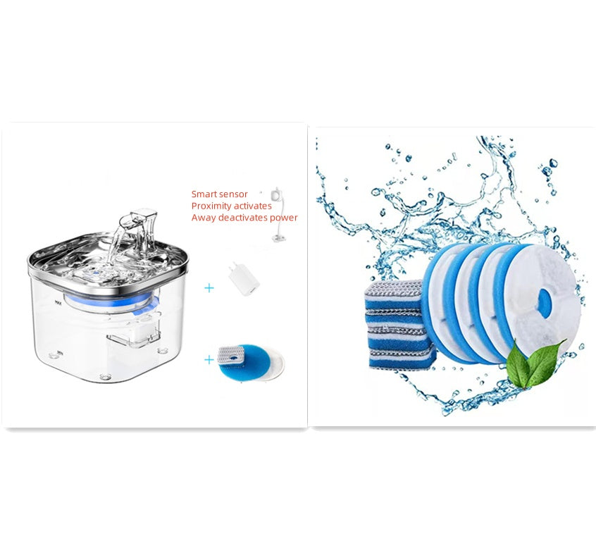 Pet Stainless Steel Automatic Circulation Water Dispenser