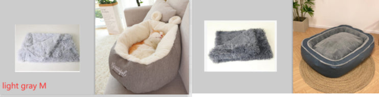 Pet Bed Warming Soft Sleeping Bag Cushion Kennel