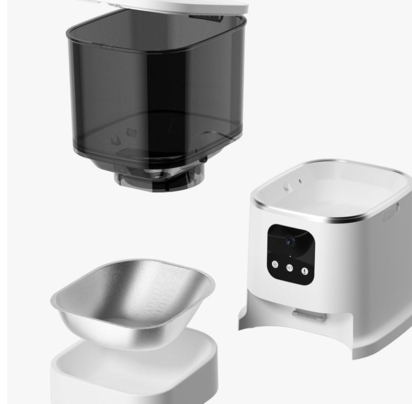 Pet Automatic Feeder Large Capacity Smart Voice Recorder APP Control Timer Feeding