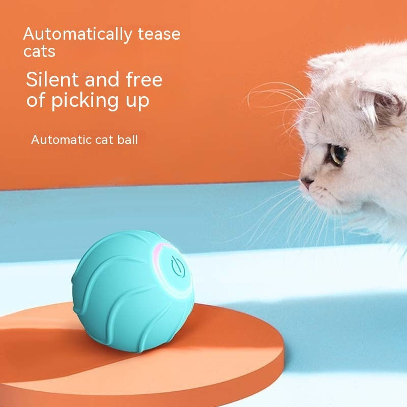 Cat Owner Interactive Bouncing Ball USB Self Hi Teasing Kittens Jumping Ball