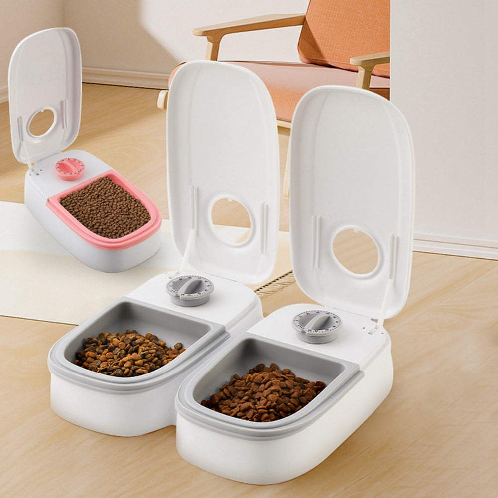 Smart Automatic Pet Feeder with Timer - Stainless Steel Bowl for Dogs & Cats