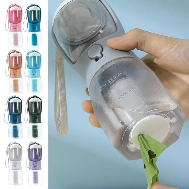Small Multi-functional Dog Drinking Food Garbage Bag Cup