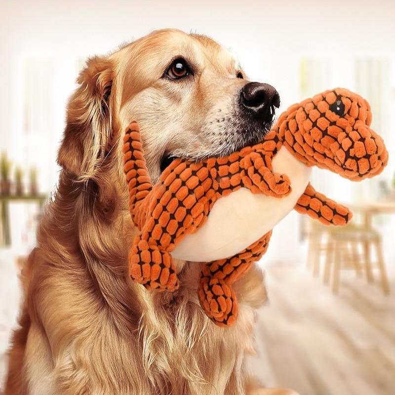 Giant Dinosaur Interactive Dog Toy For Large Dogs