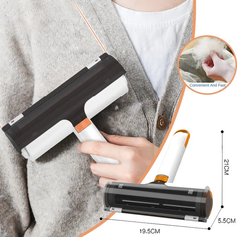2 In 1 Washable Pet Hair Washable Removal Roller Brush