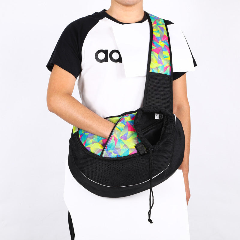 Women Outdoor Portable Crossbody Bag For Dogs Cats