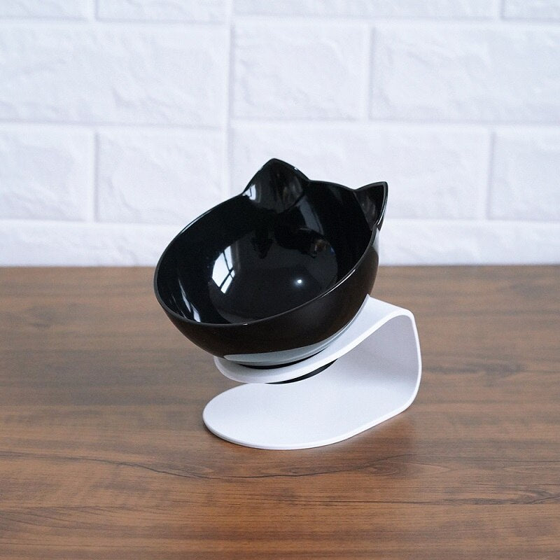 Cat Double Food Bowl Protects Cervical Vertebra