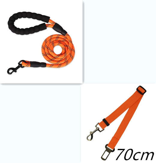 Reflective Dog Nylon Leash Rope For Small Medium Large Dogs Walking Training