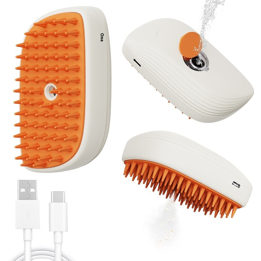 Rechargeable Steam Pet Grooming Massage Comb