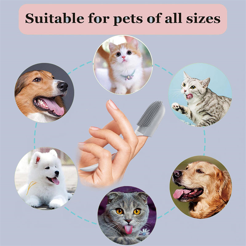 Dog Tooth Cleaning Brush Finger Wrap