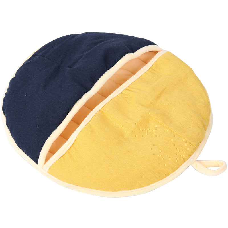 Round  Warm Semi Enclosed Pet Nest
