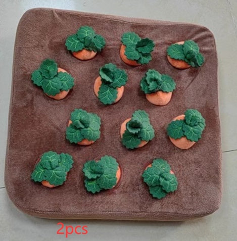Carrot Chew Toy For Dogs Snuffle Mat