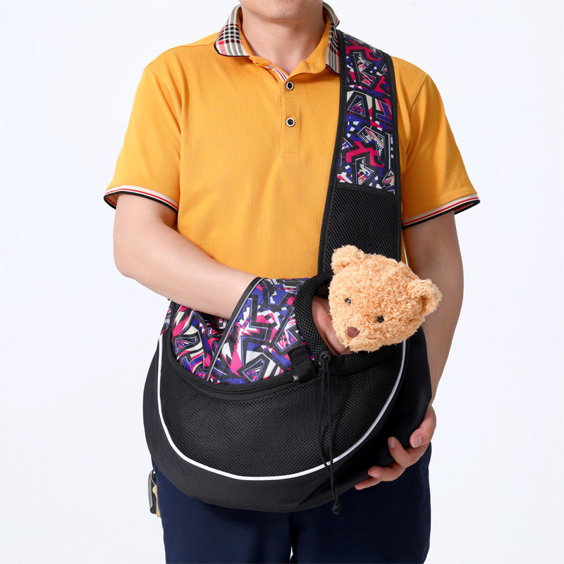 Women Outdoor Portable Crossbody Bag For Dogs Cats