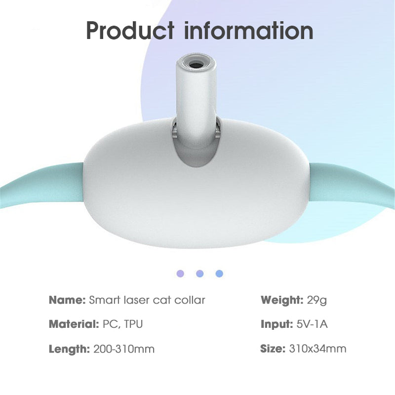 Automatic Cat Laser Teasing Collar USB Charging