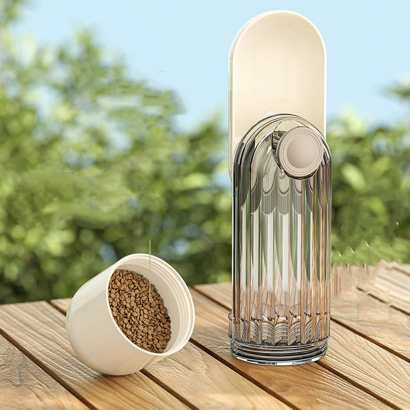 2 In 1 Pet Walking Portable Drinking Feeding Cup
