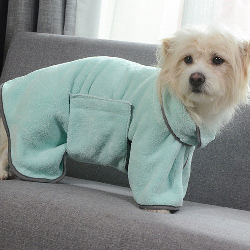 Quick-drying Absorbent Bathrobe Towel Dog Towel