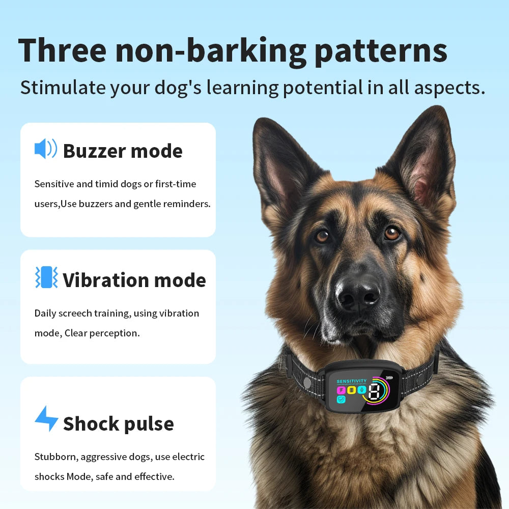 Smart Automatic Anti Barking Dog Collar Rechargeable