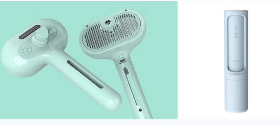 Pet Comb Self Cleaning Hair Remover Brush Dematting Comb Built-in Mist Humidifier