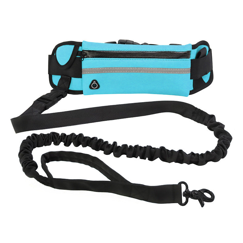 Hands Free Walking And Training Belt Leash With Shock Absorbing Bungee