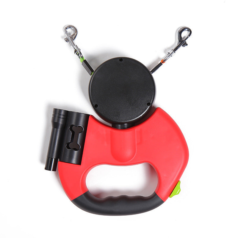 Dual Small Dogs Retractable Leash