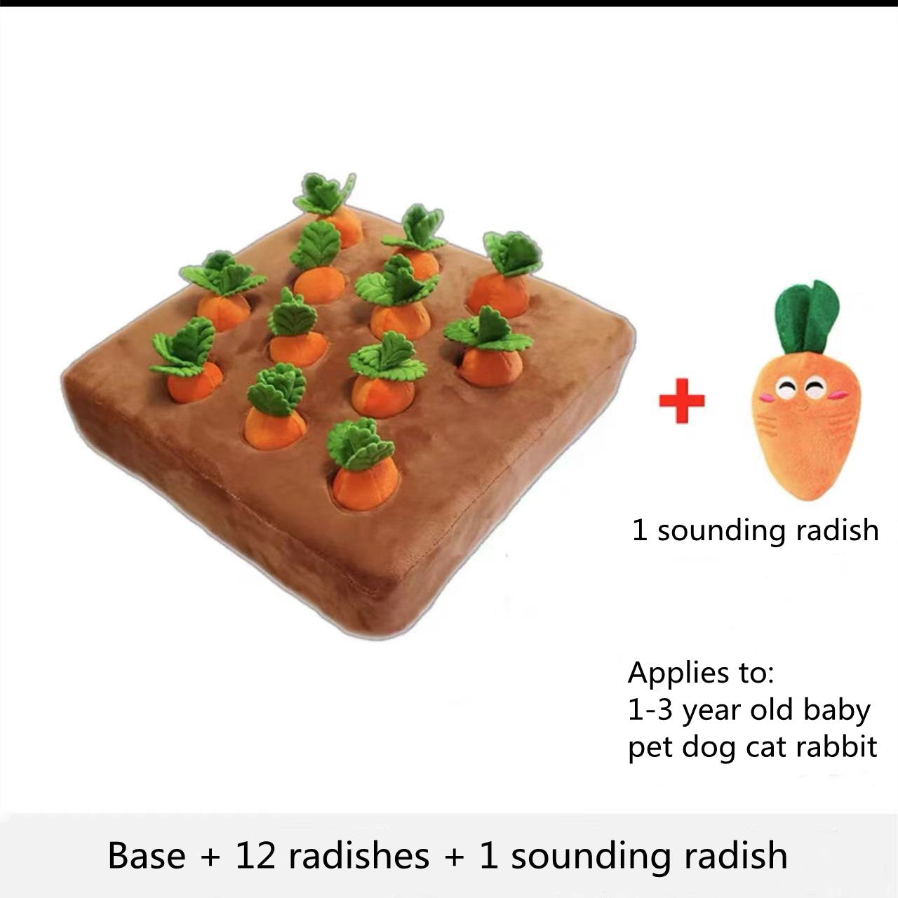 Carrot Chew Toy For Dogs Snuffle Mat