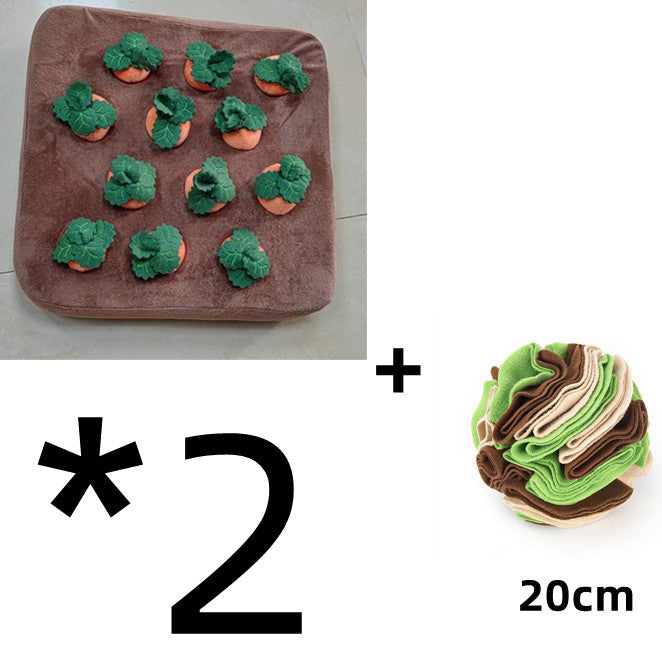 Carrot Chew Toy For Dogs Snuffle Mat