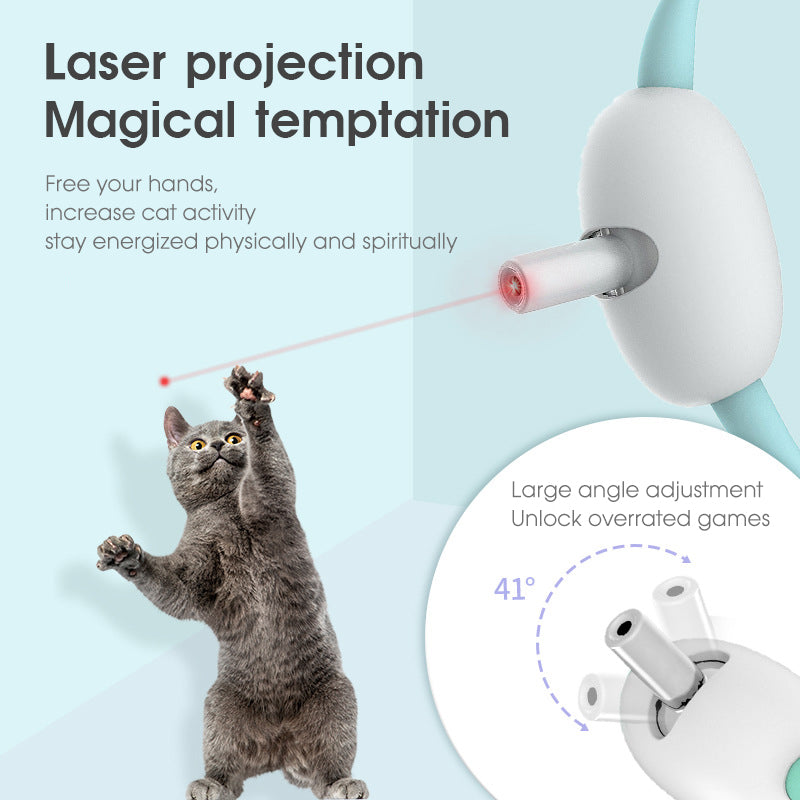 Automatic Cat Laser Teasing Collar USB Charging