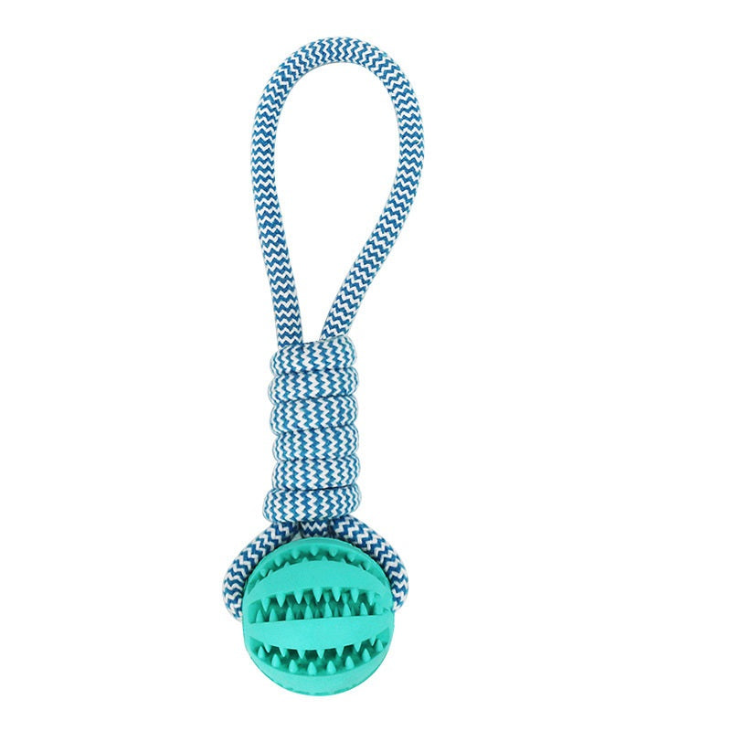 Interactive Hemp Rope Rubber Balls