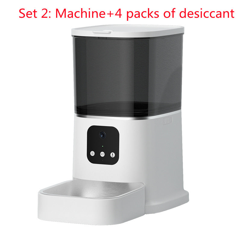 Pet Automatic Feeder Large Capacity Smart Voice Recorder APP Control Timer Feeding