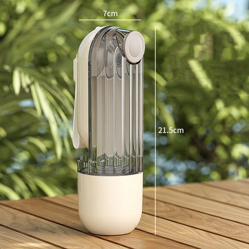 2 In 1 Pet Walking Portable Drinking Feeding Cup