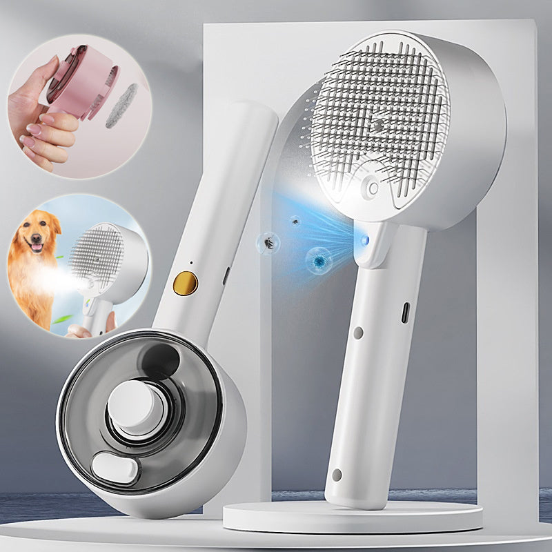 Steam Hair Remover  Self Cleaning Dog Brush