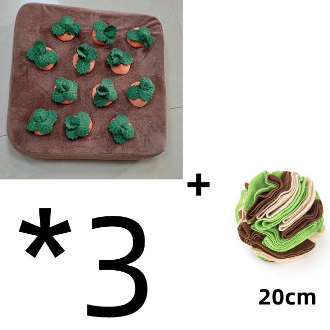 Carrot Chew Toy For Dogs Snuffle Mat