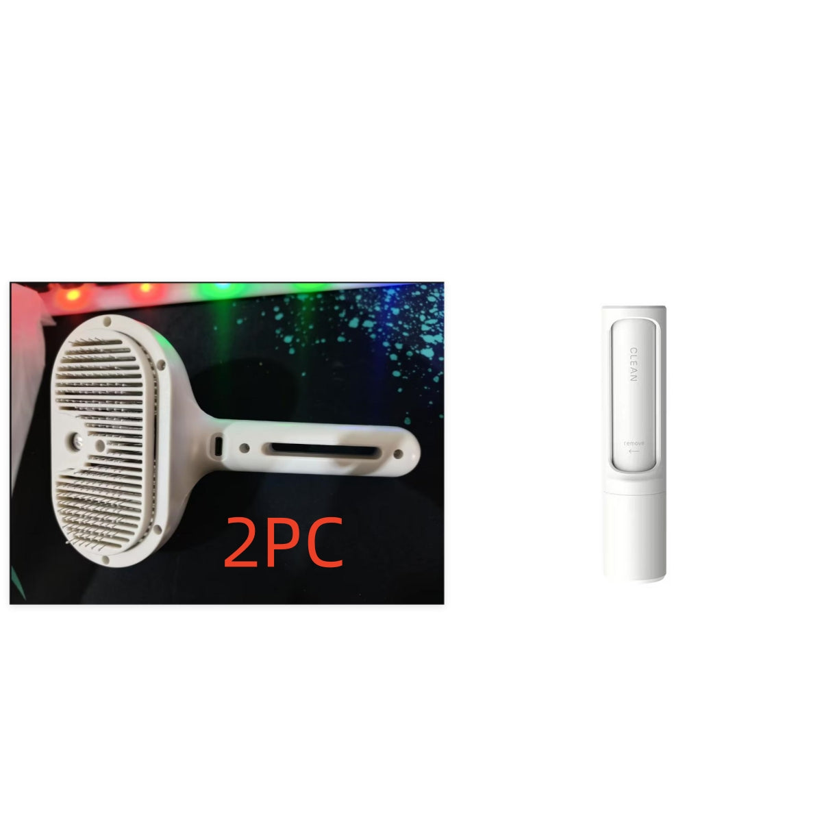 Pet Comb Self Cleaning Hair Remover Brush Dematting Comb Built-in Mist Humidifier