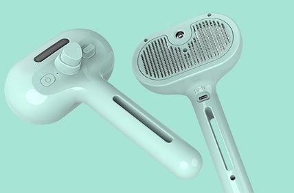 Pet Comb Self Cleaning Hair Remover Brush Dematting Comb Built-in Mist Humidifier