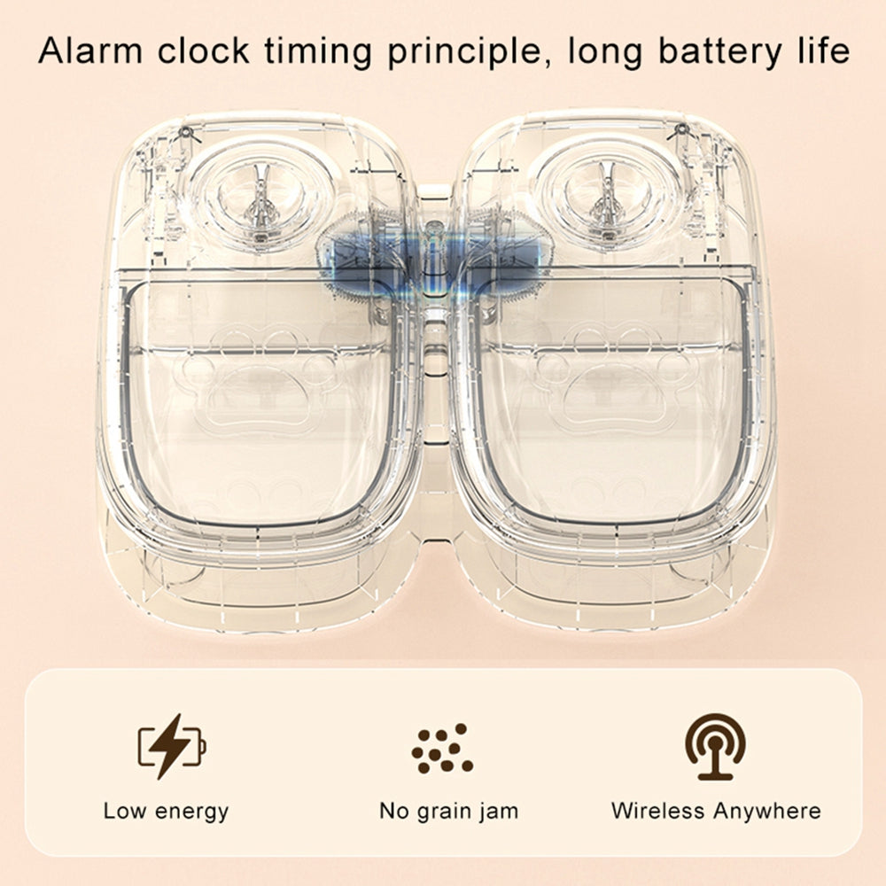 Smart Automatic Pet Feeder with Timer - Stainless Steel Bowl for Dogs & Cats
